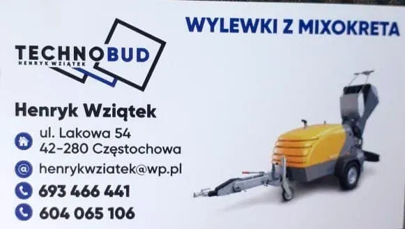 Agregat i prace posadzkarskie — materiały TechnoBud